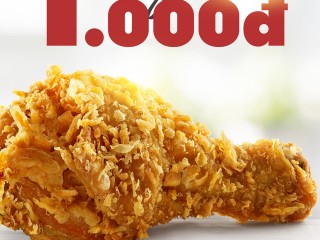 KFC khuyến mãi chỉ 1K/1 miếng gà