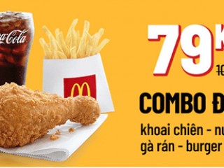 Shopee McDonald’s độc quyền: Combo 79K gà rán, nước, burger & khoai