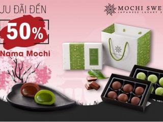 Mochi Sweets giảm 50% trên Baemin dòng Nama Mochi