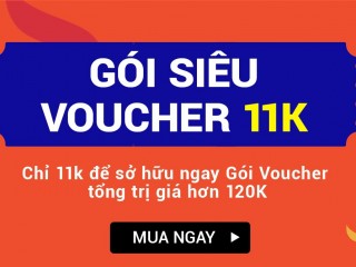 Gói siêu voucher 11K cho đơn Shopee, Now, Airpay, Unilever ngày 21/10