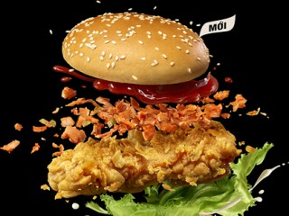 KFC - Ưu đãi Burger Zinger Kim Chi chỉ 35k và mua combo tặng Pepsi