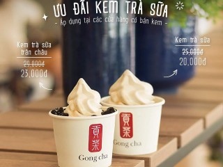 [Gongcha] Ưu đãi kem trà sữa chỉ 20K